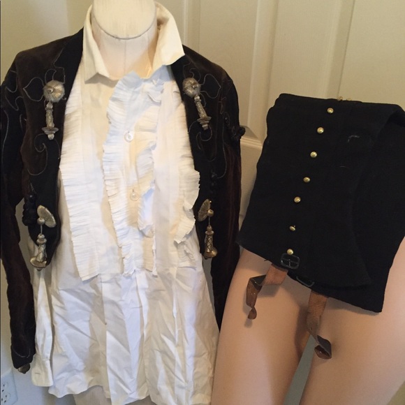 Vintage matador suit with half chaps, shirt,coat - Picture 14 of 16